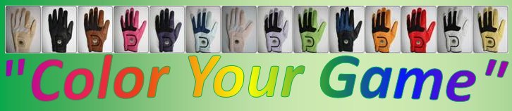 GGI Leren golfhandschoenen in leuke kleuren. Color your game.